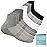 Revosoxs Diabetic Socks for Women Men,5 Pairs Non Binding Diabetic Ankle Socks,Wide Stretchy Loose Seamless Socks(Light Dark-Large)