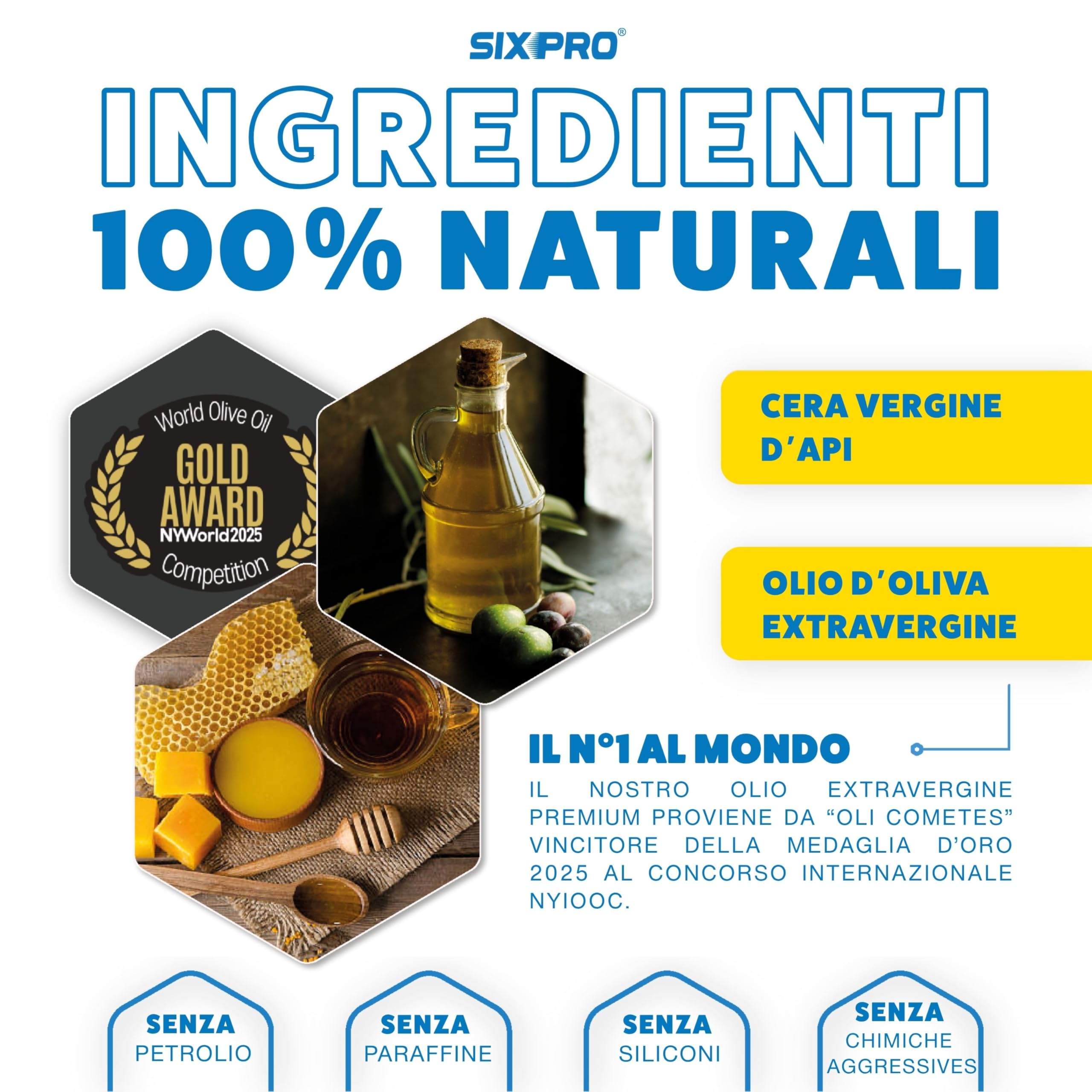 SIXPRO BUON CAMMINO 50ml | Crema Antifrizione Naturale per Pellegrini | Previene Vesciche e Sfregamenti su Piedi e Zone Sensibili | Protezione e Idratazione per Escursioni e Lunghe Camminate