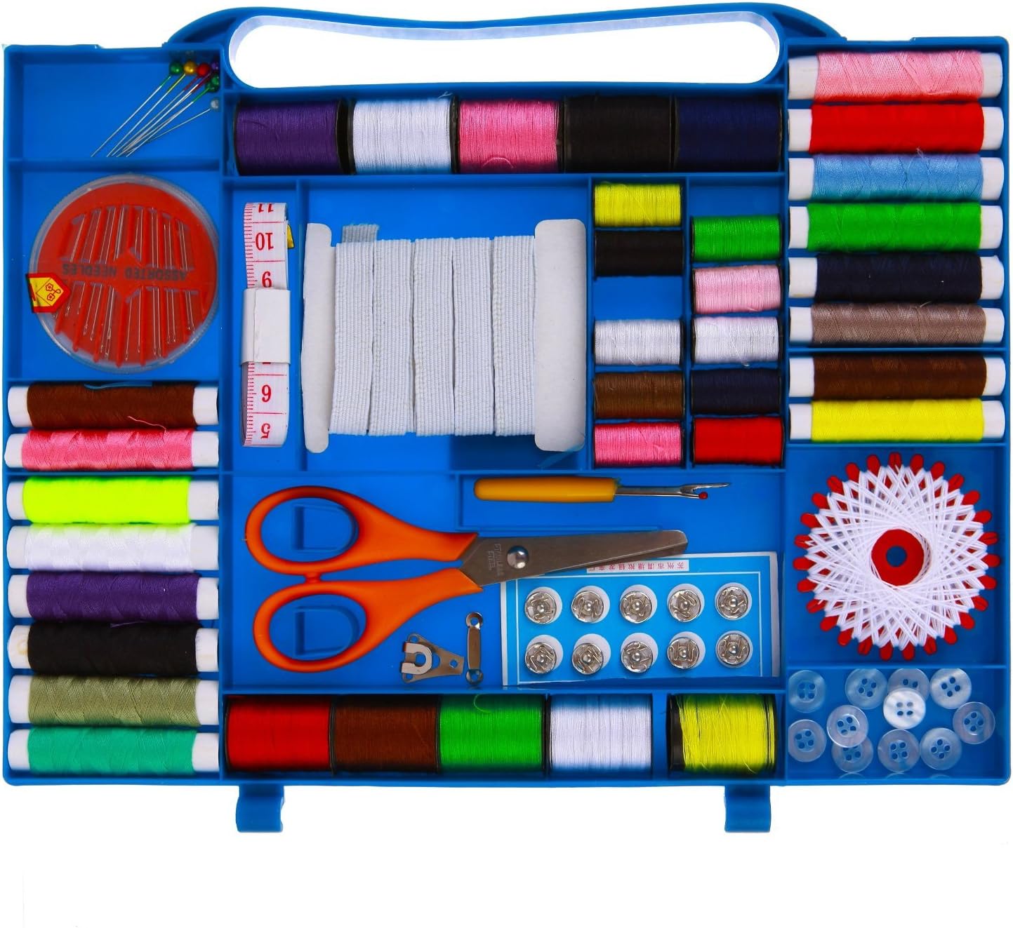 New Thread / bobbins Kit for all Sewing Machines - Sewing Kit 100pc Set with Travel storage box