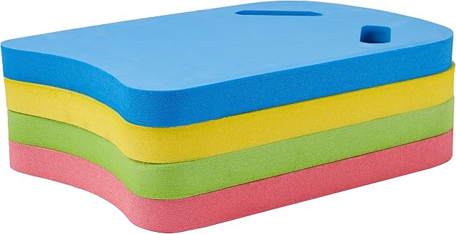 Bramble - 4 Pack Swimming Pool Aid EVA Foam Kickboard Floats - Red, Yellow, Blue & Green