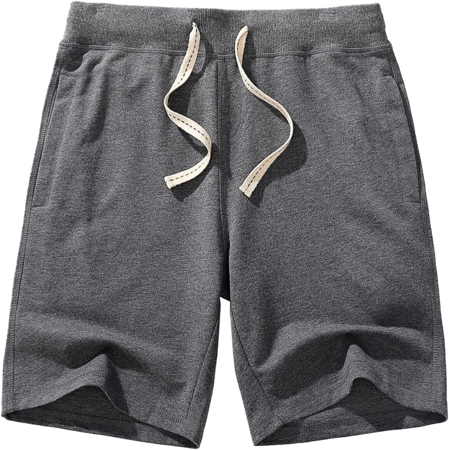 AMY COULEE Men's Casual Classic Shorts Athletic Cotton Sweat Shorts with Drawstring