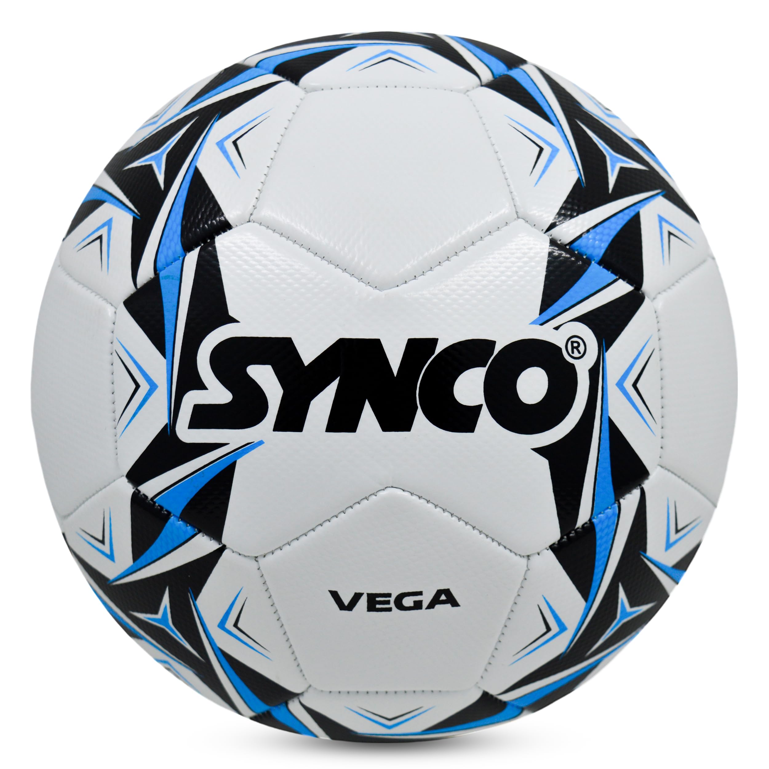 Synco Football Vega | Football for Training & Practice | PVC Machine Stitched | 30 Panel | Suitable for Soft & Grass Ground | Training Ball for Beginners, Soccer Ball Size 5-image-5