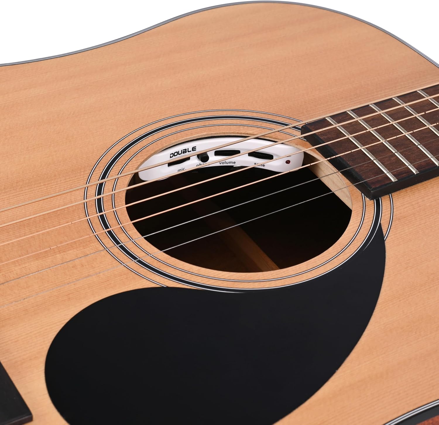 Classical Guitar Pickup Piezo Microphone Acoustic Guitar Pickup Volume Conotrol Suit for Acoustic Guitar Nylon String Classical Guitar