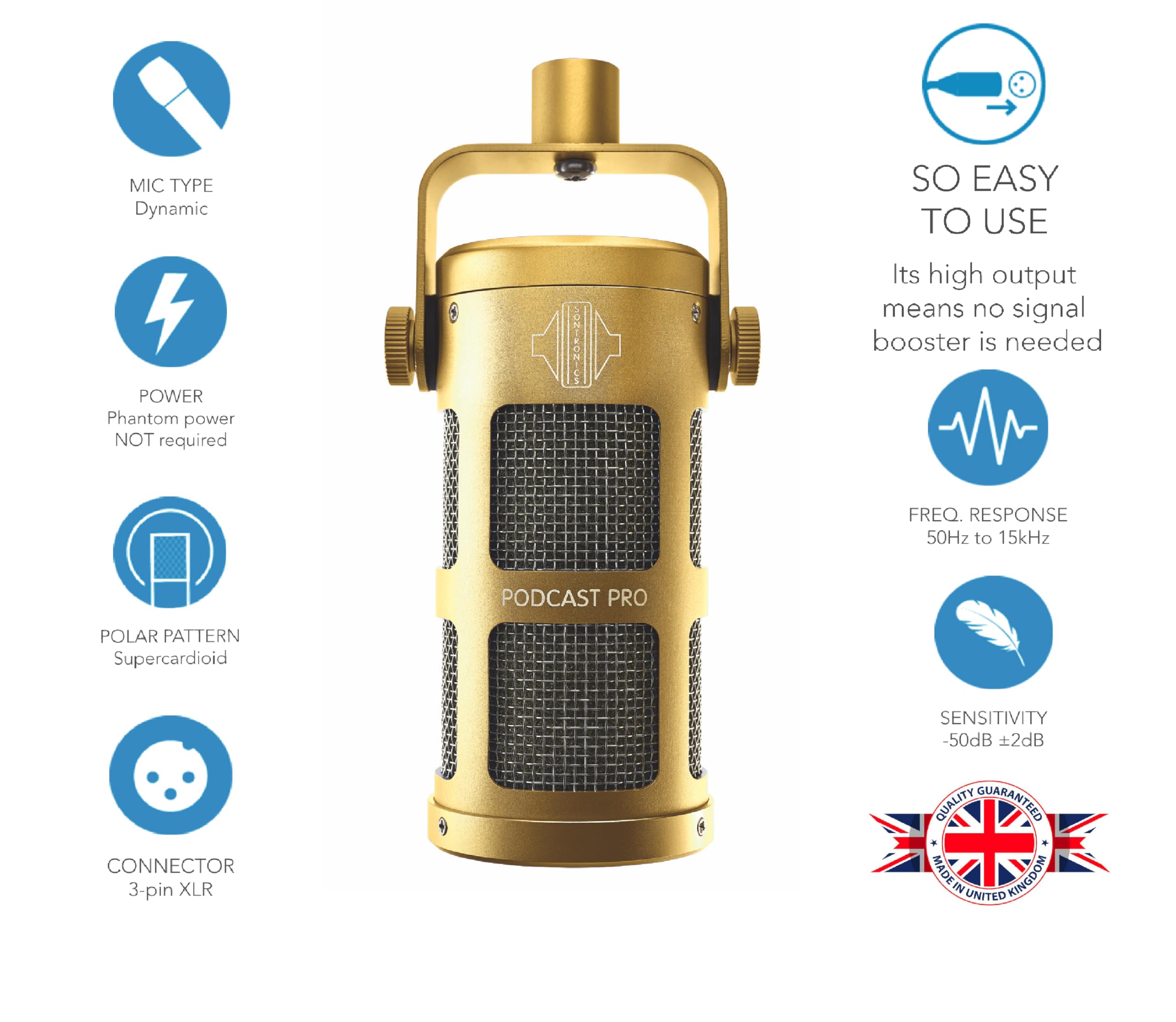 配信機器・PA機器・レコーディング機器 SONTRONICSPODCAST PRO Amazon.co.jp: Sontronics PODCAST PRO GOLD : 楽器・音響機器