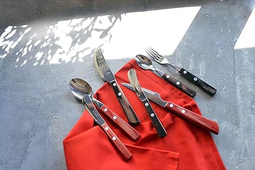 Miniatura 7 de Tramontina 21106470 - Cuchara de postre de madera, madera de polietileno, 6.7 pulgadas (6.7 in), color rojo, apto para lavavajillas, duradero,