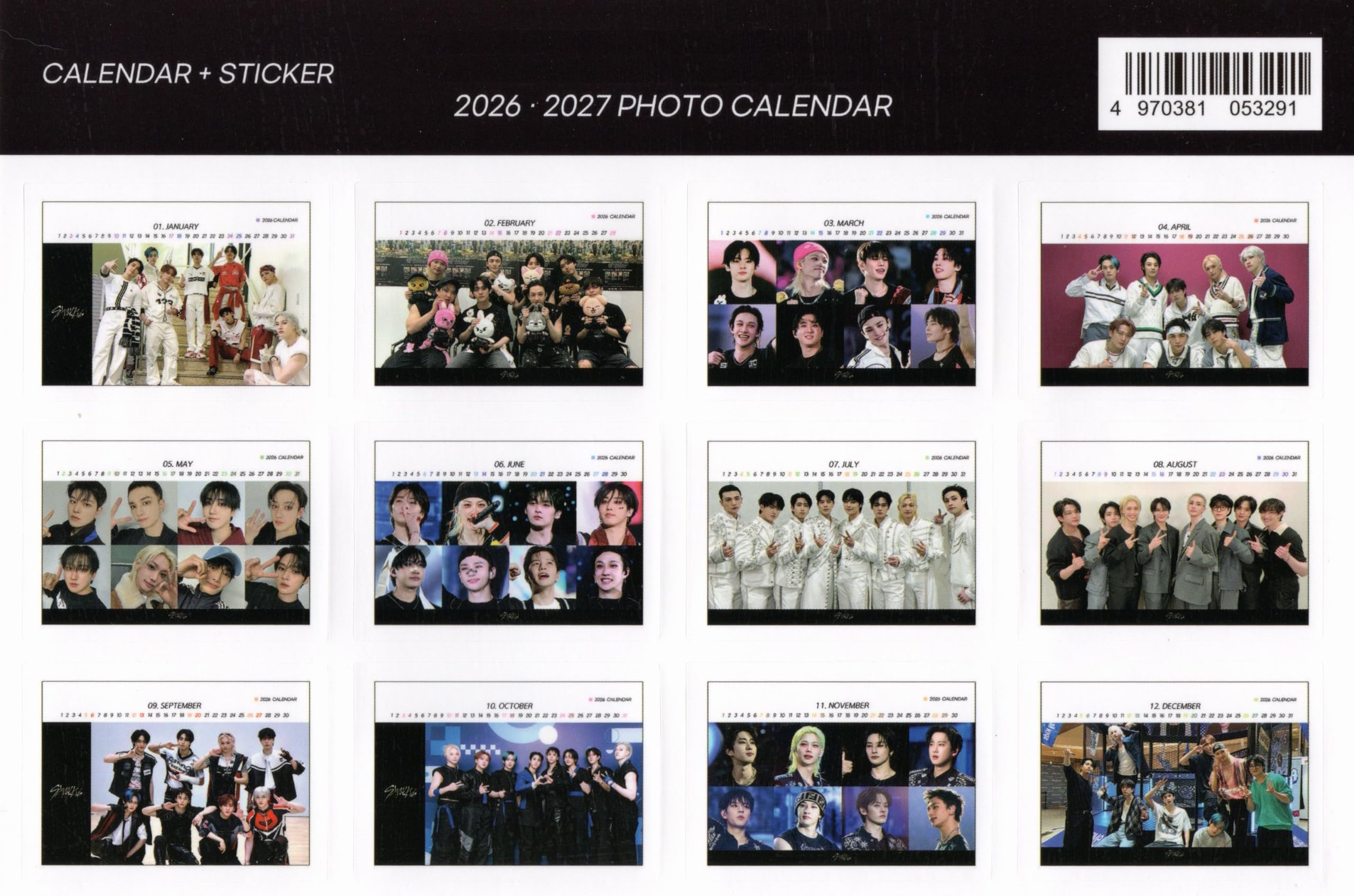 Amazon.co.jp: スキズ グッズ 卓上 カレンダー (写真集) 2026~2027年