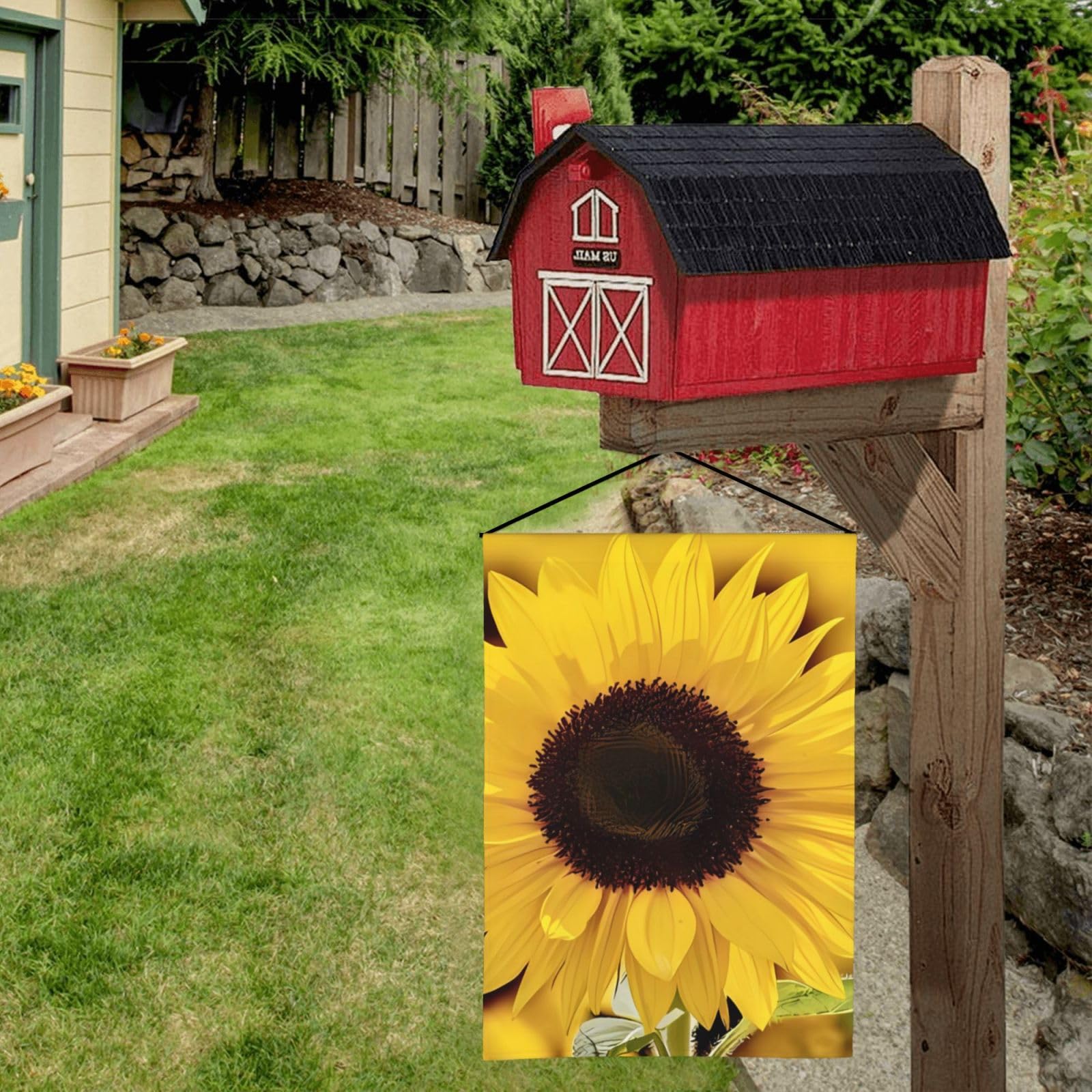 Gartenflagge Sonnenblumen 30,5x45,7 Cm – Doppelseitig, Sackleinen, Für Frühling & Sommer