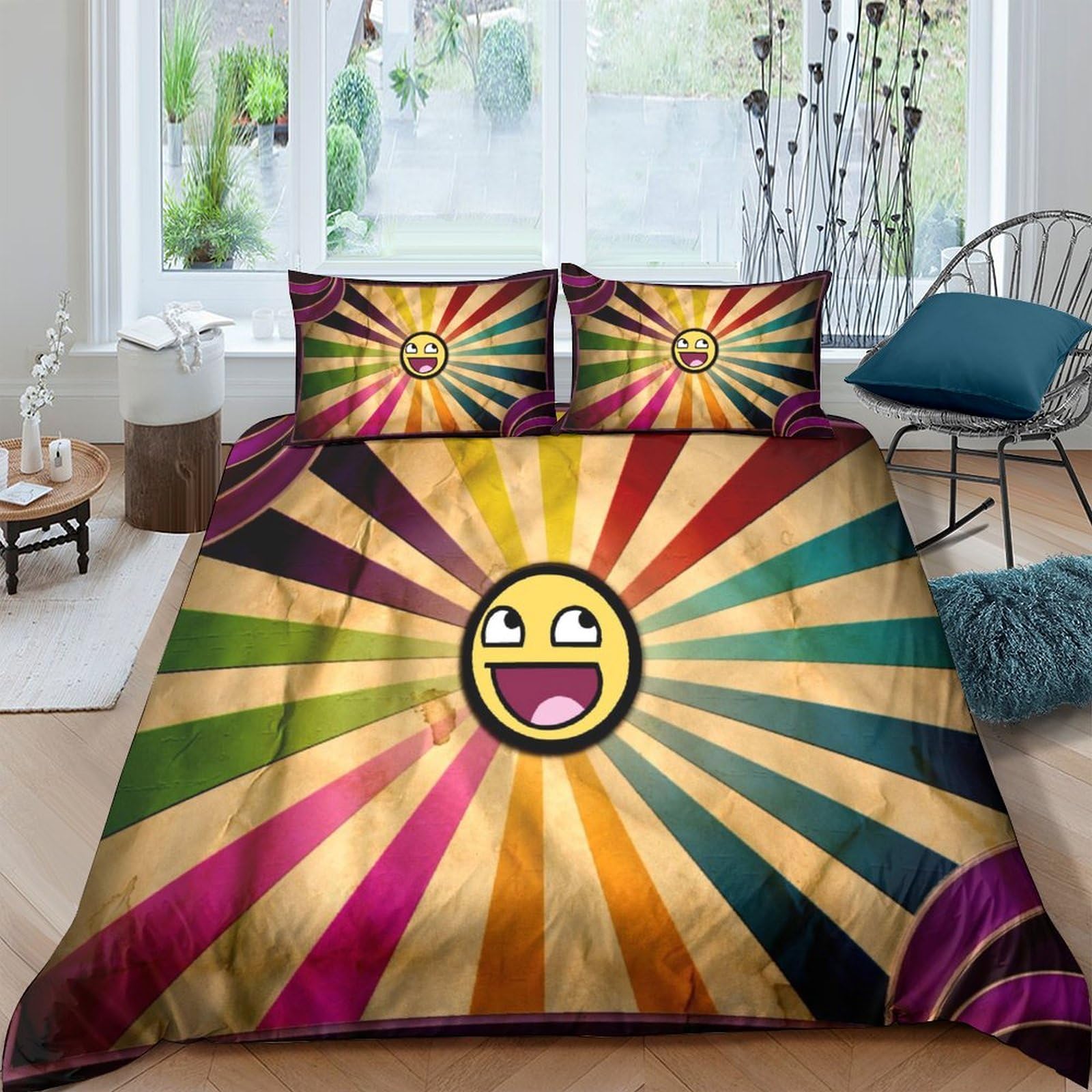 Housse de couette fermeture &agrave; glissi&egrave;re jaune 200x200 parure facile &agrave; laver
