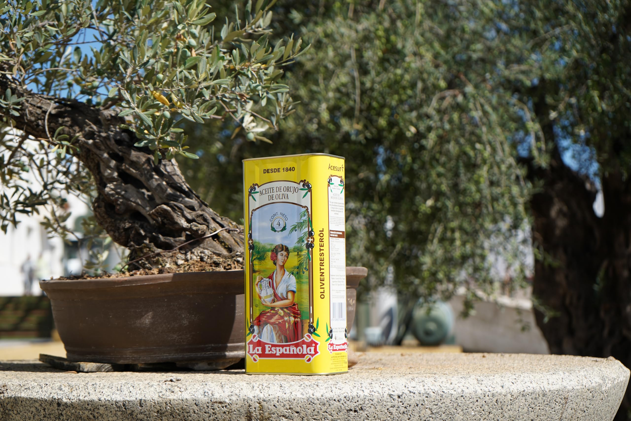 LA ESPAÑOLA Huile d'Olive de Grignons Origine Espagne, Idéal pour Fritures, Sauces et Sautés (4 L)
