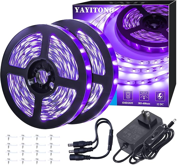40 Foot Led Black Light Strip Kit, 720 Units Led