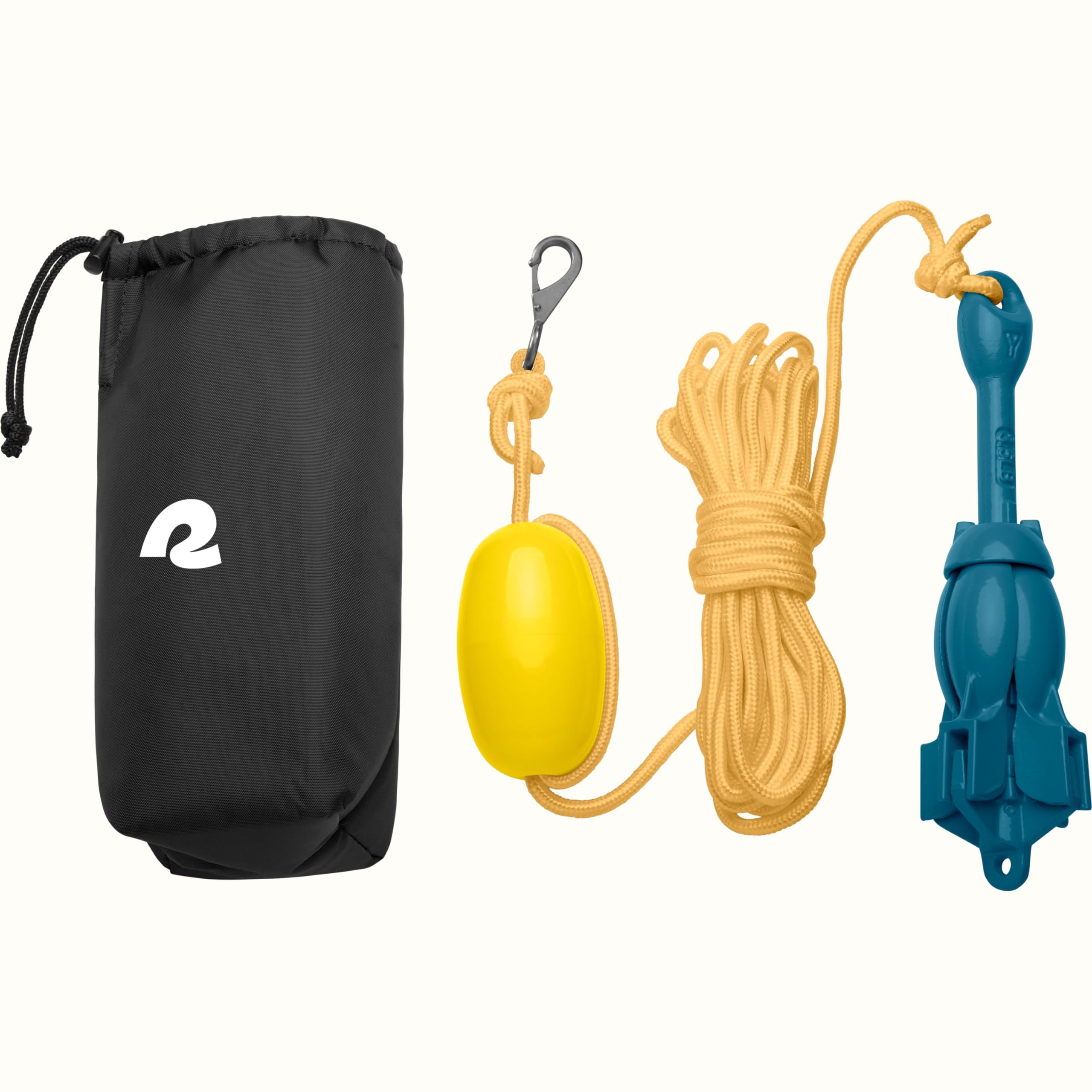 Retrospec Mainstay 3.5 lbs Folding Grapnel Anchor Kit with 26FT Rope, PP Buoy, Water Resistant Travel Bag And Rust Resistant Snap Hook & Anchor for Inflatable Paddle Boards, Docks & Kayaks