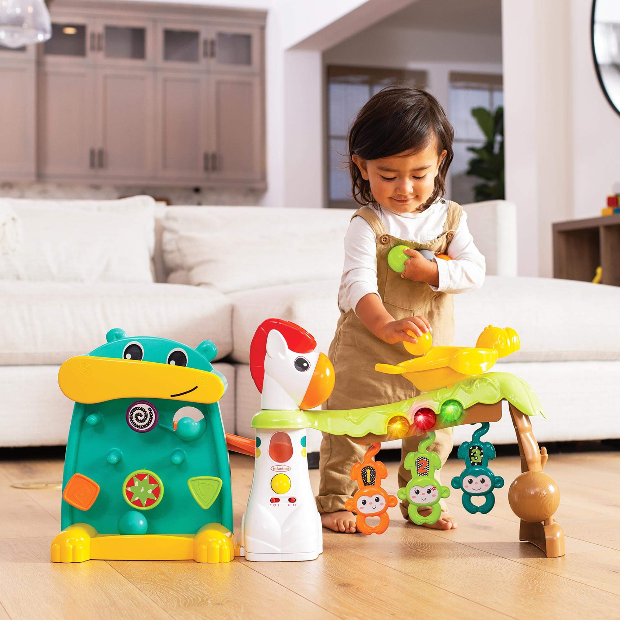 Infantino 317000-00 4 in 1 Grow with Me Playland Activity Centre, Multicolored