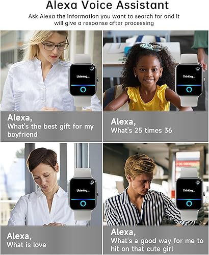 Miniatura 2 de Reloj inteligente para hombres y mujeres, rastreador de actividad física con monitor de sueño de frecuencia cardíaca de oxígeno en sangre, 1.69