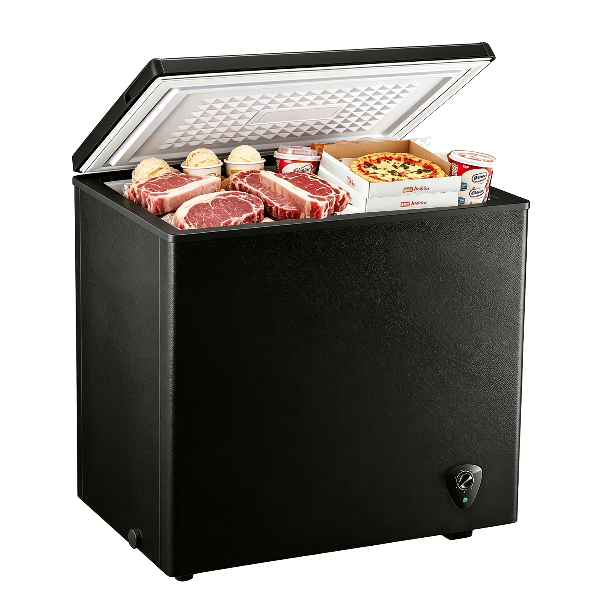 CALLIEVER Calliever-cf165b 6.2 cu ft Chest Freezer Black