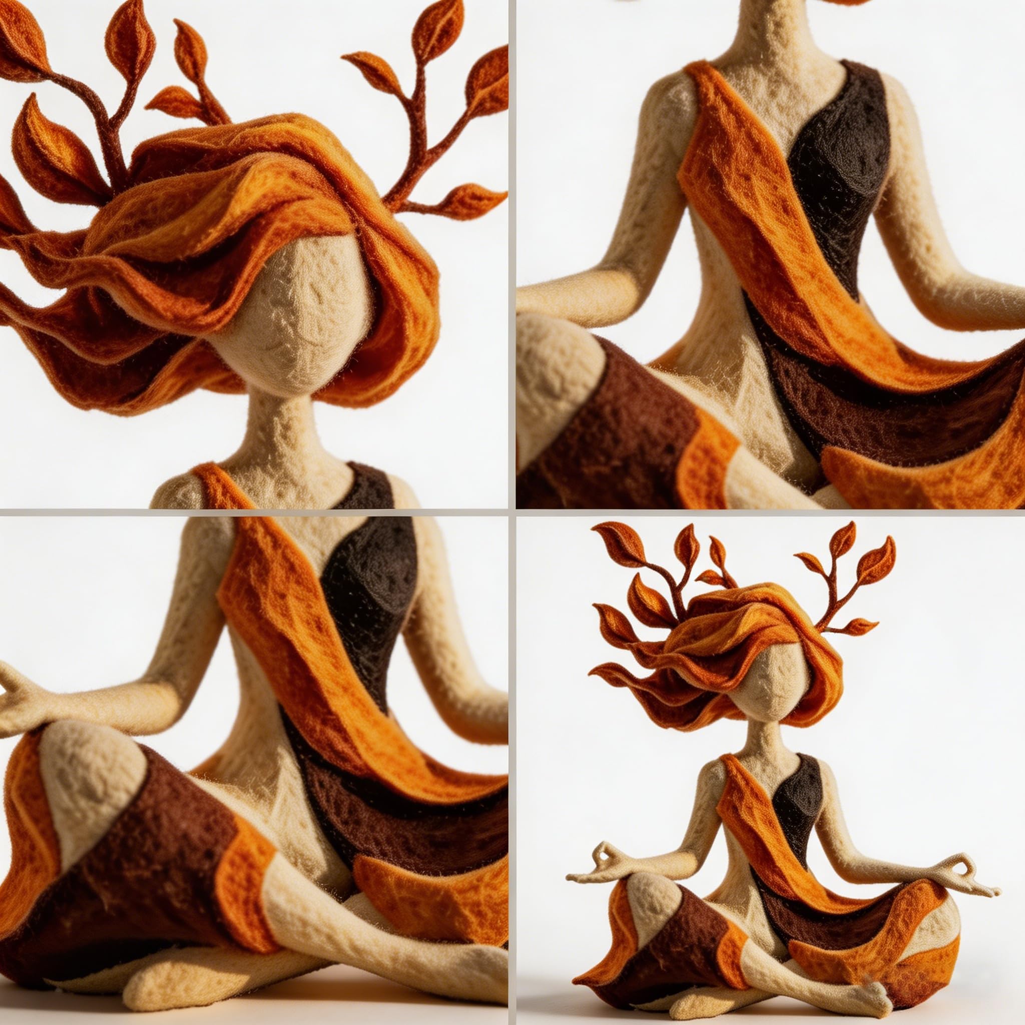 Serenity Growth | Inner Harmony Sculptural Figurine – Meditation Sculpture Figurine, Mindfulness Yoga Statue Decor, Abstract Resin Art for Living Room Bedroom Desk, Relaxation Gift — view 9