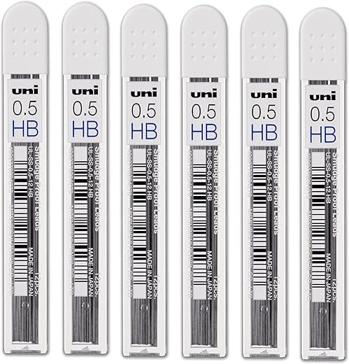 UNI-BALL Nano Dia UL-05-102ND 0.5mm Pencil Lead (Pack of 6)