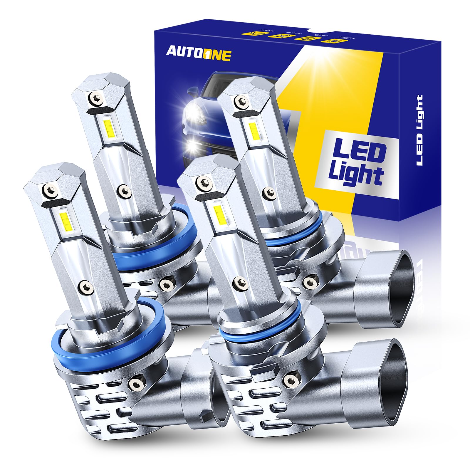 AUTOONE H11 9005 LED Bulbs Combo