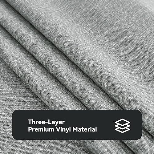 Miniatura 6 de Romanstile Mantel rectangular de PVC 100% impermeable, a prueba de derrames de aceite al aire libre, resistente a las manchas, mantel de plástico