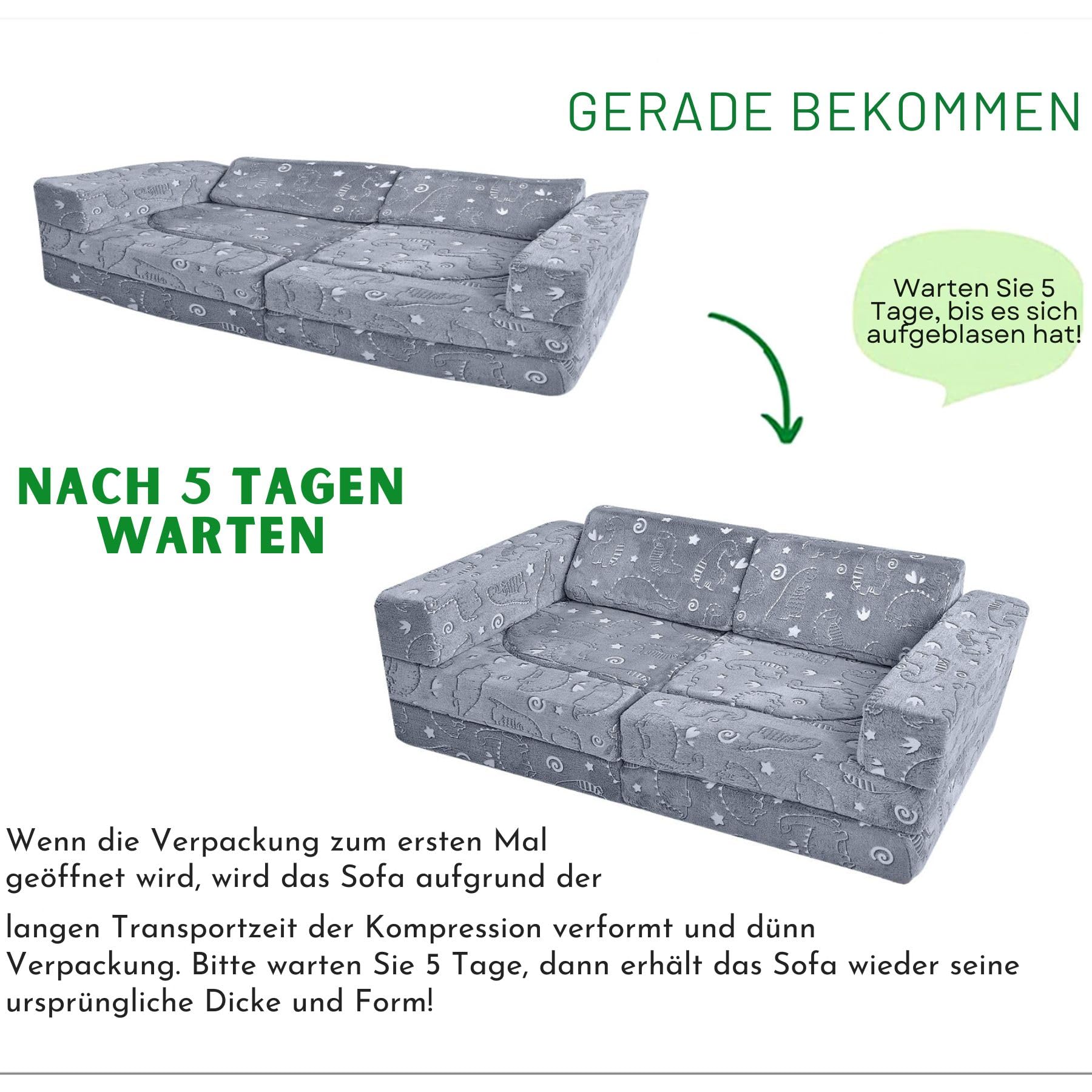 Speelbank, 14-delige modulaire kinderbankje, kinderbank van schuimrubber, bouwstenen, speelbank voor kinderen en kinderfauteuil, knuffelhoek in de kinderkamer, om te spelen, creatief zijn, slapen