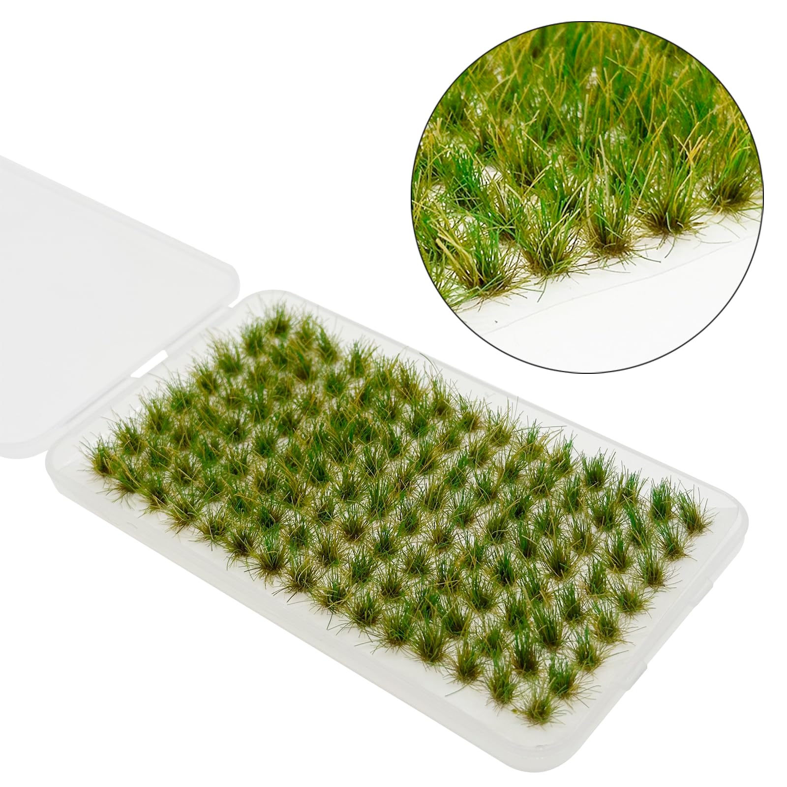 Attuslla 120 PCS Bushy Tufts Static Grass Tuft Model Grass Tuft for DIY Miniature Train Landscape Terrain Railway Scenery Decorations - Image 4