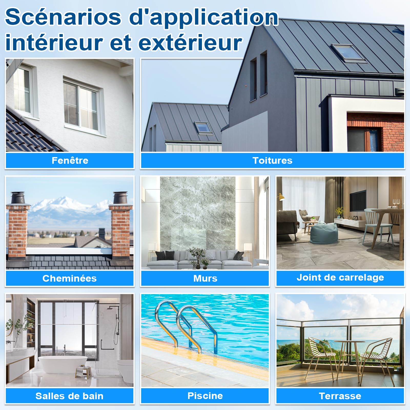 LiquiÉtanchéité Transparent 1KG | Agent Anti-Fuite Imperméable Intérieur/Extérieur | Réparation Fuites Salle de Bain, Toiture, Carrelage | Membrane Waterstop Incolore à Base d'Eau