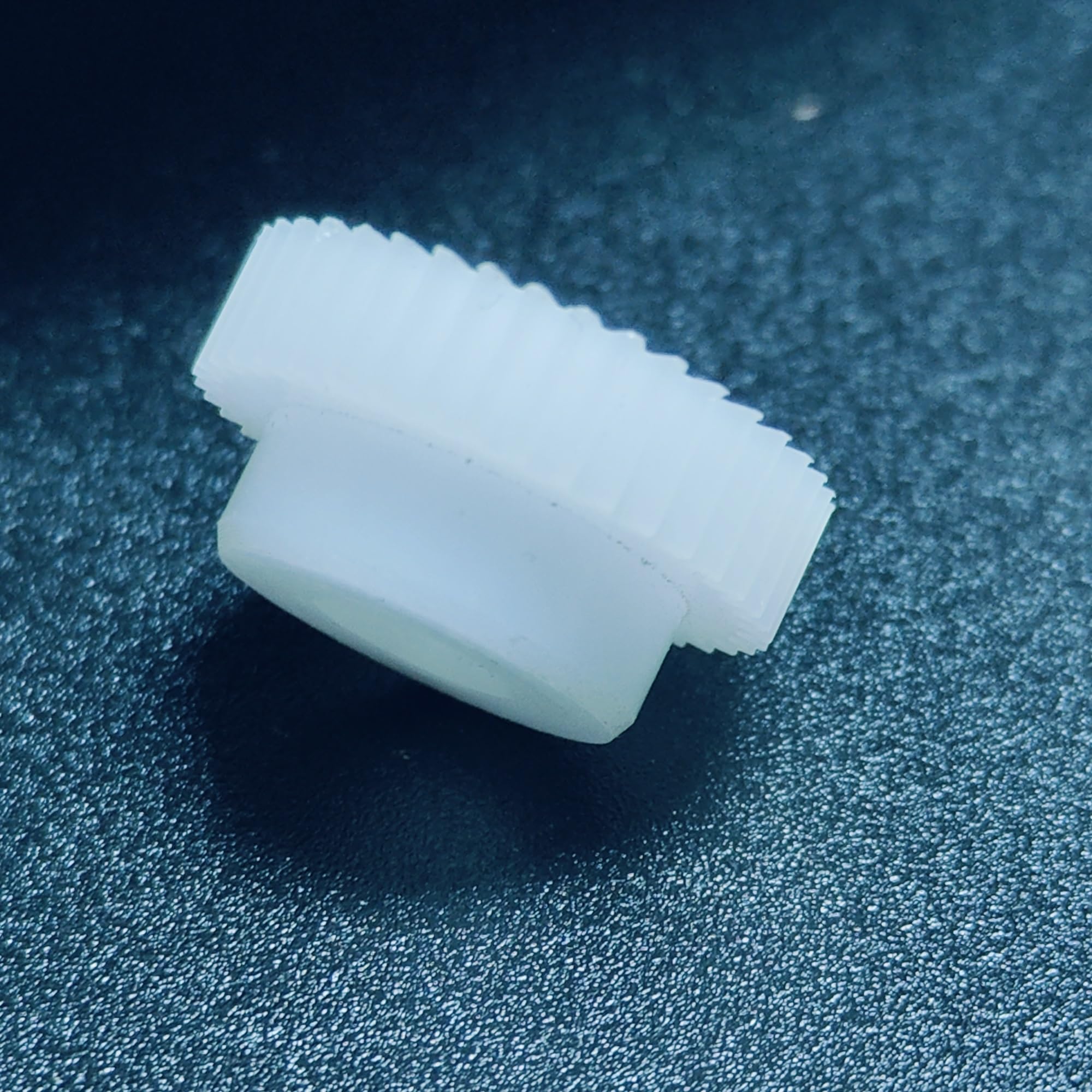 GTPBAO 1 Stück POM gerade Zähne Zahnrad 0,8 Modul 56 Zähne Stufenstirnrad 8 mm Zahnstärke 0,8 m 56 T zylindrisches Kunststoffgetriebe Lenkungshardware(5MM BORE)