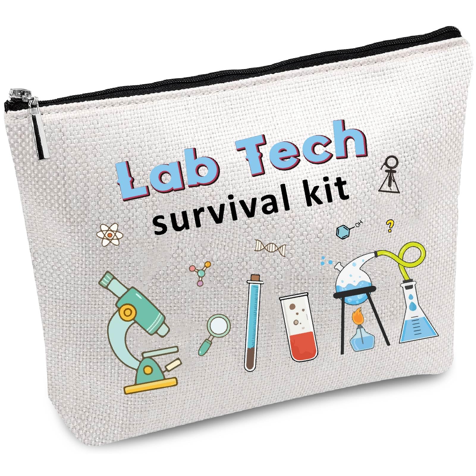 CREATCABIN Kosmetiktasche Mit Katzen-Buchdruck – Segeltuch, 25x18 Cm, Waschbar, Vielseitig Als Kulturbeutel & Geschenk