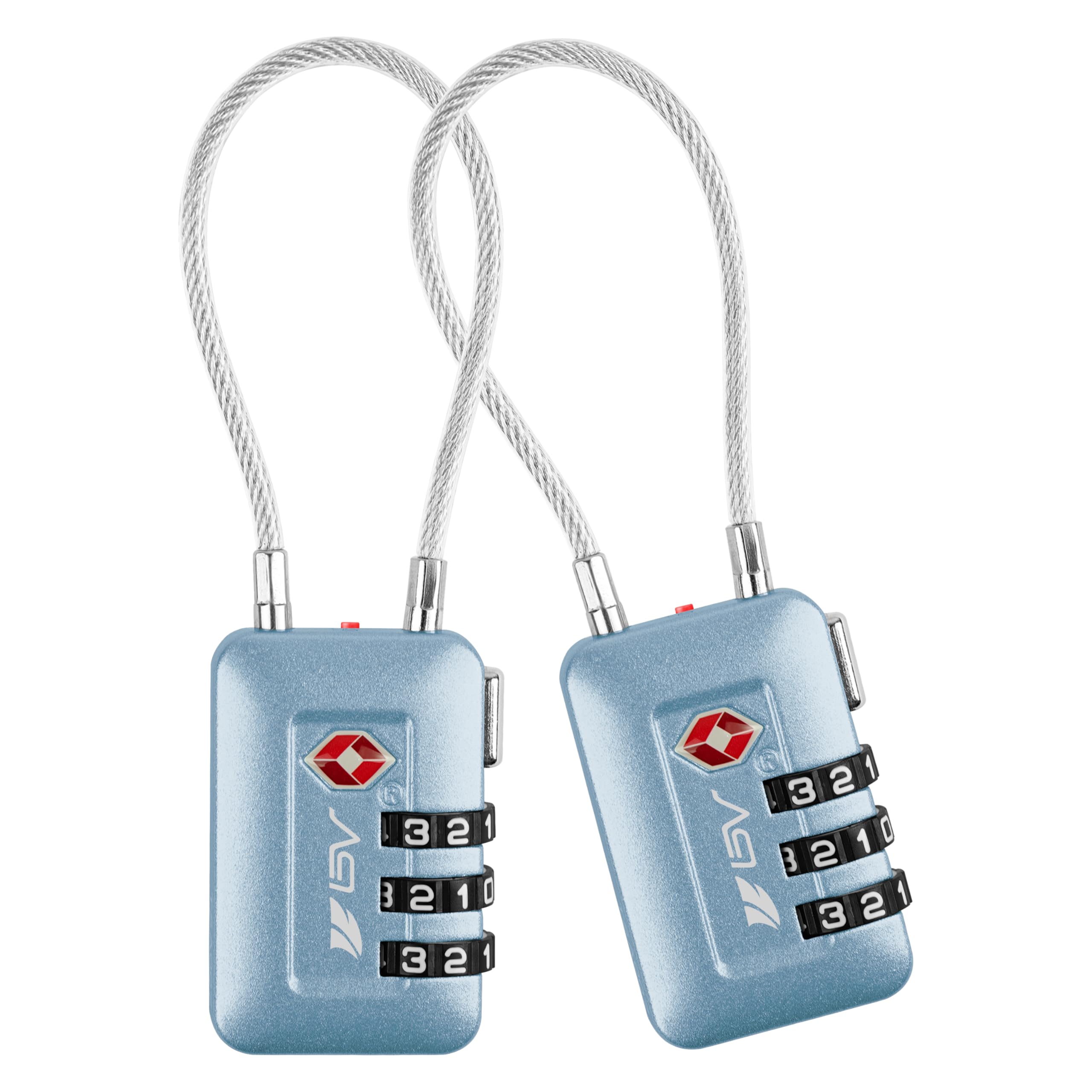 TSA Accepted Luggage Travel Lock, Set-Your-Own Combination Lock for School Gym Locker, Luggage Suitcase Baggage Locks, Filing Cabinets, Toolbox, Case