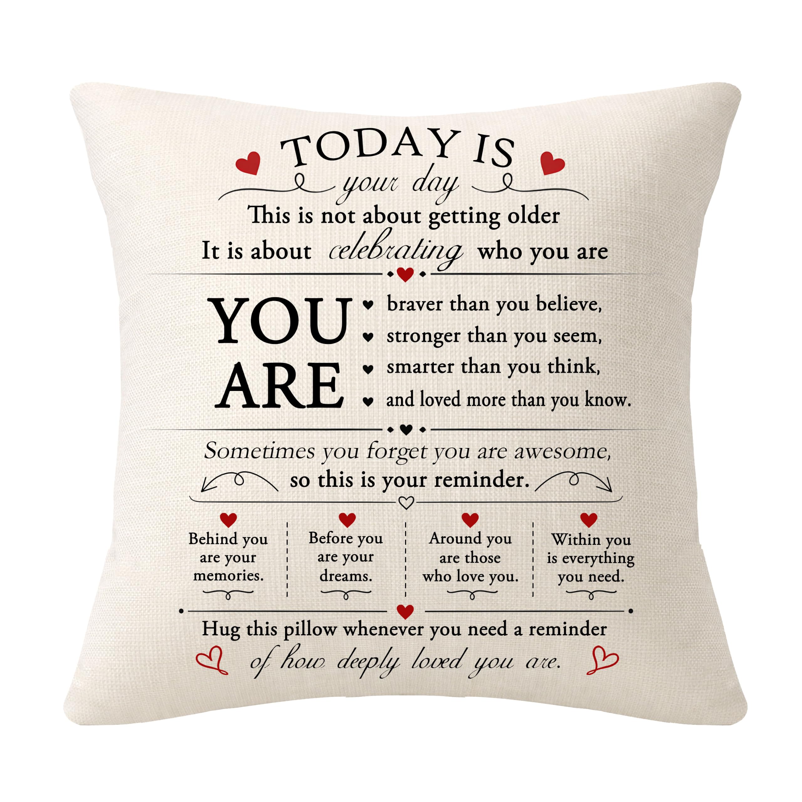 Bommex Birthday Gifts for Women Men Girls Boys Cushion Covers โ image 1
