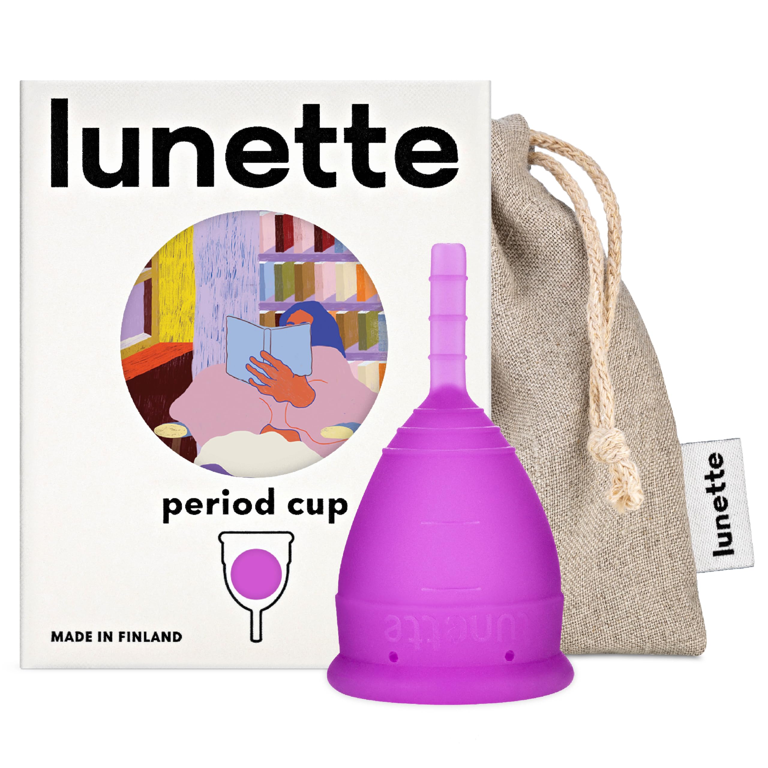 Lunette Menstrual Cup - Reusable Period Cup – Medical-Grade Silicone