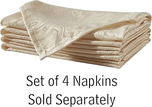 Miniatura 7 de Newbridge, Barcelona - Mantel de tejido damasco, 100% poliéster, no necesita planchado, resistente a la suciedad para cena, fiesta y banquete,