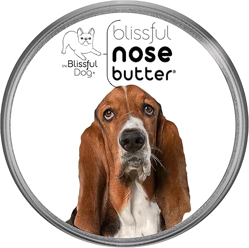 The Blissful - Manteca hidratante para combatir nariz seca en perros, Basset Hound, 1 Ounce