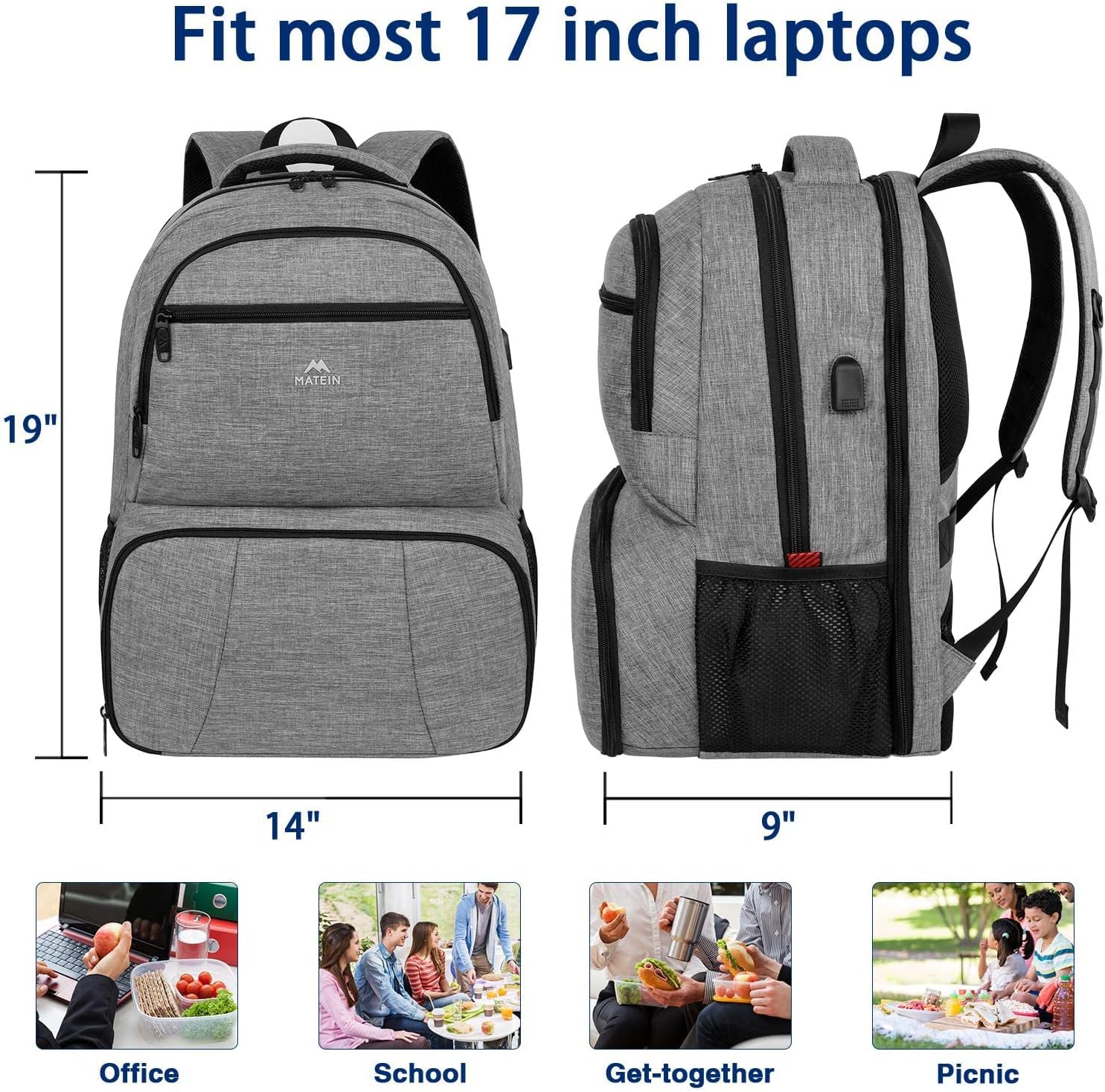Frее Shірріng 🛒 Lunch Backpack, Insulated Cooler Backpack Lunch Box Backpack for Men Women 🛒 Crаzу Dеаlѕ Lunch Backpack, Insulated Cooler Backpack Lunch Box Backpack for Men Women