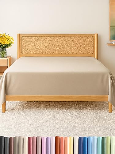 Sábana encimera de bolsillo profundo, más suave que el algodón egipcio, 1 sábana encimera para colchón tamaño Queen
