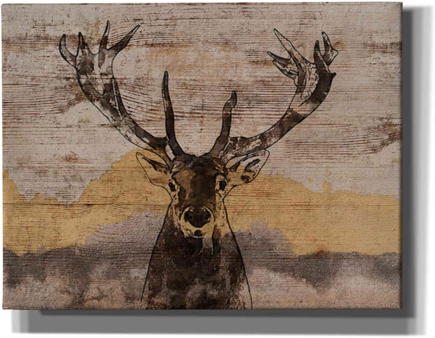 Epic Graffiti 'White-Tailed Deer' by Irena Orlov, Canvas Wall Art, 16"x12"
