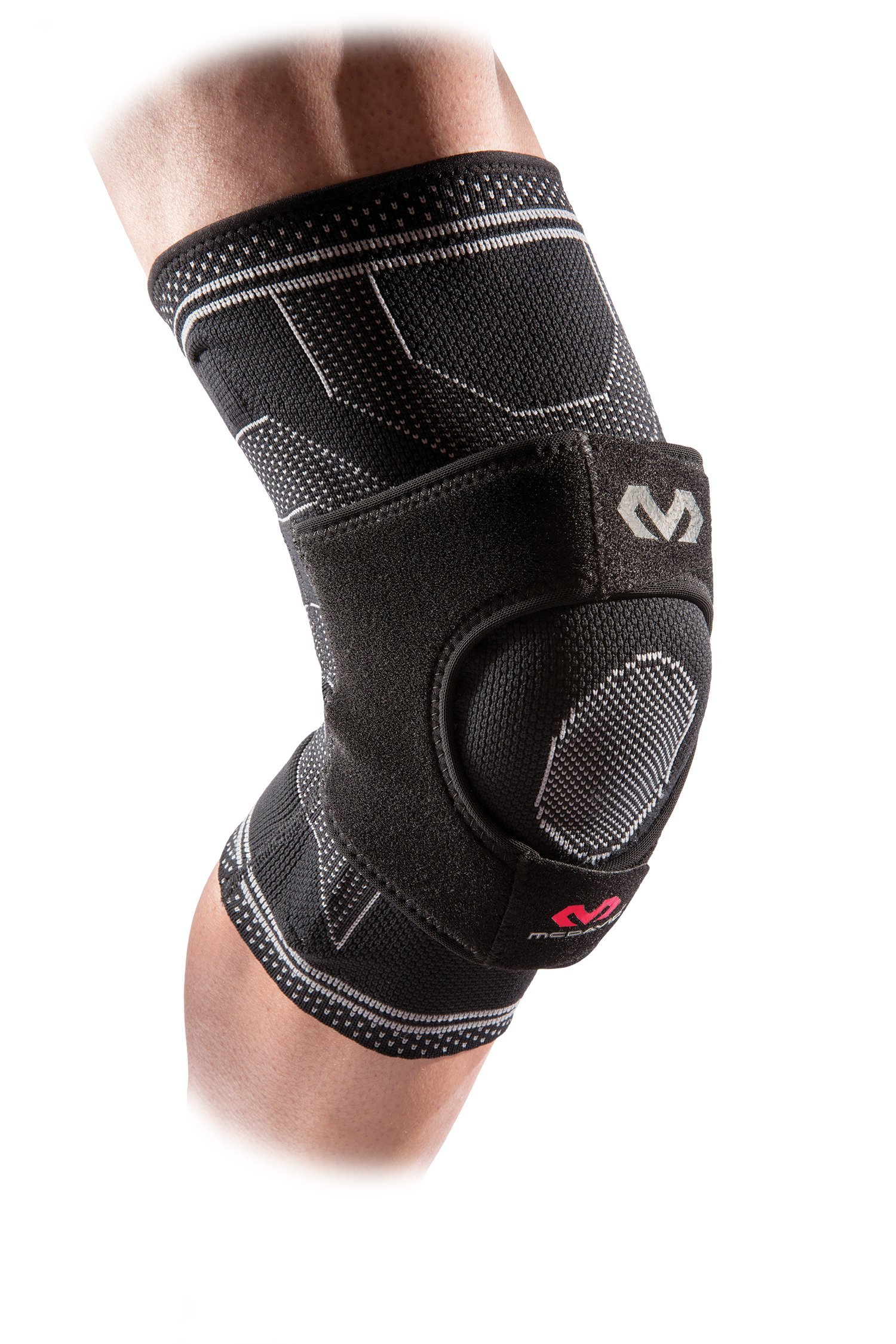 McDavid Unisex – Erwachsene Elite Knieschoner, Schwarz, L