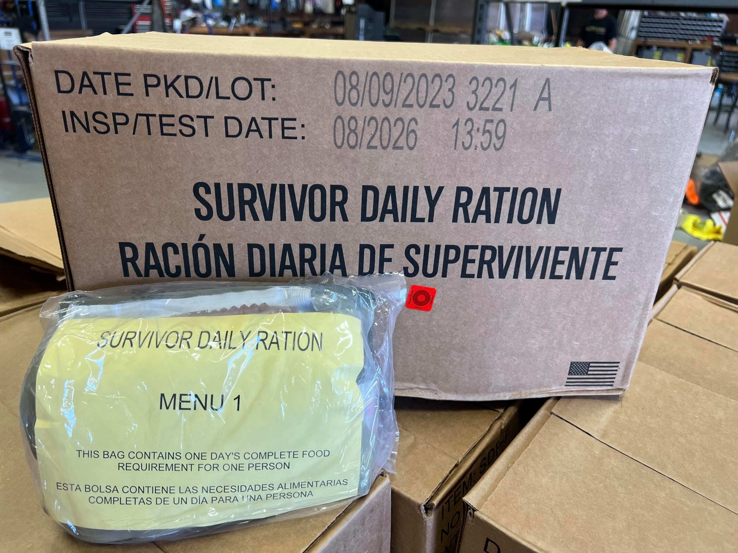 Daily Ration Model Amazon.com: Survivor Daily Ration MRE 8/26 inspection date Meals ...