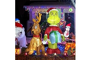 4 FT Christmas Inflatable Xmas Thief with His Dog
