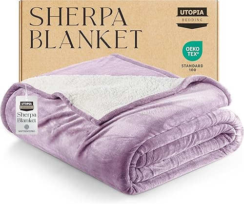 Miniatura 157 de Utopia Bedding - Manta sherpa de tamaño decorativo [negro, 50 x 60 pulgadas], manta reversible de vellón gruesa y cálida de 480 GSM, para cama
