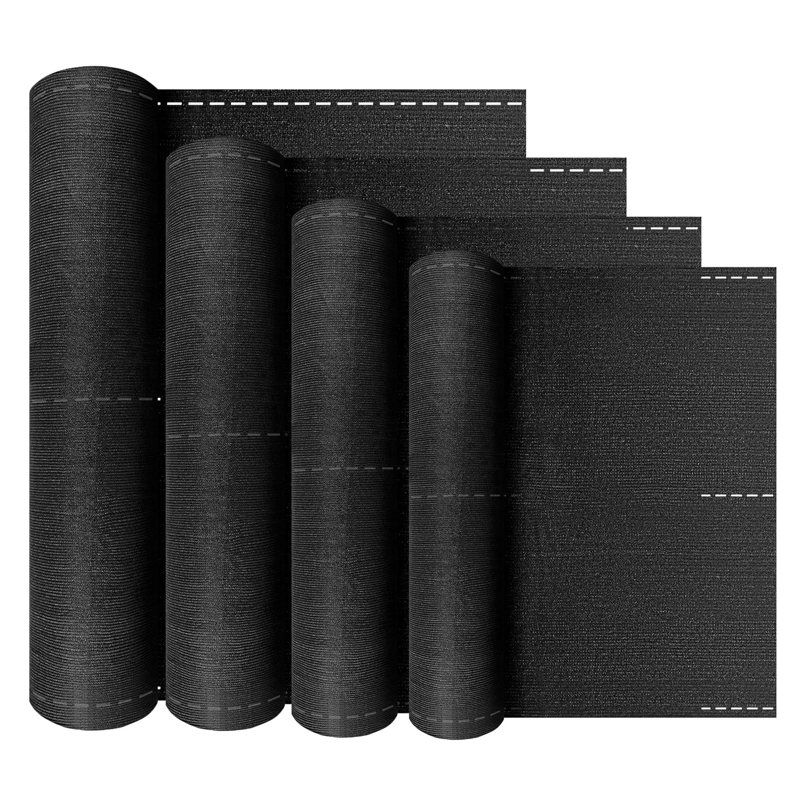 LZQ Tessuto ombreggiante da 150 g/m², in tessuto HDPE, stabilizzato ai raggi UV, resistente alle intemperie (antracite, 1,8 x 10 m)