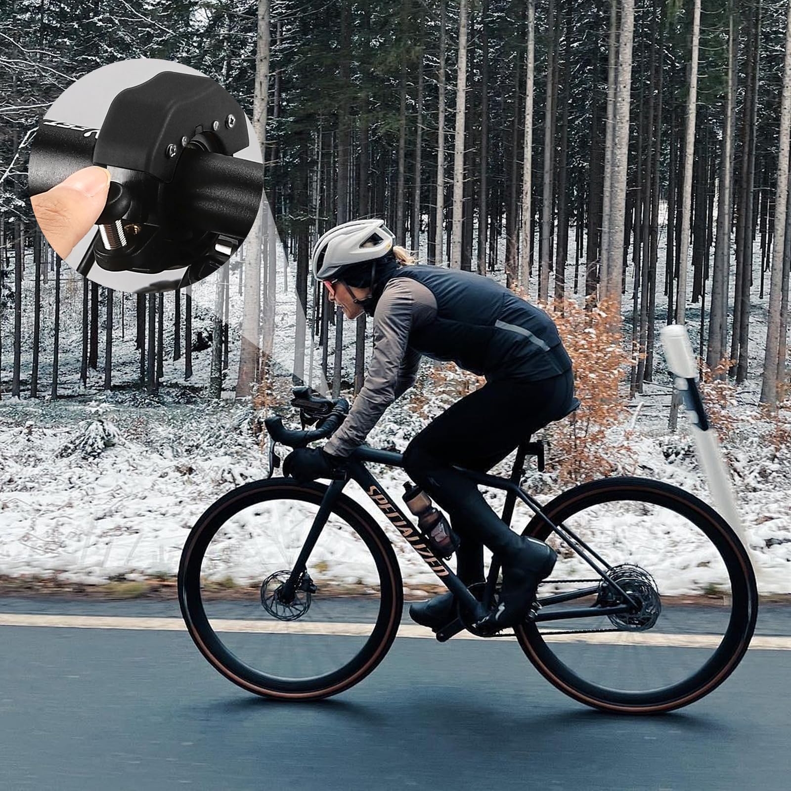 Dzwonek rowerowy do rowerów górskich, mini dzwonek ze stopu aluminium, super głośny dzwonek rowerowy, 2025, nowy dzwonek rowerowy do rowerów MTB, wyścigowych, e-rowerów górskich