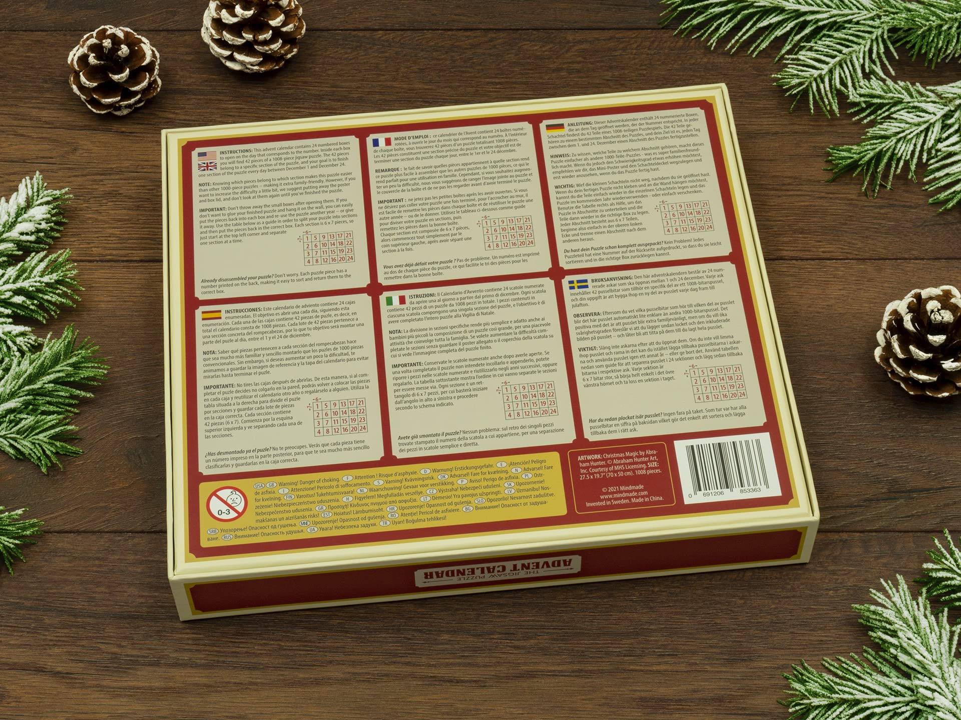 The Jigsaw Puzzle Advent Calendar Christmas Magic by Abraham Hunter