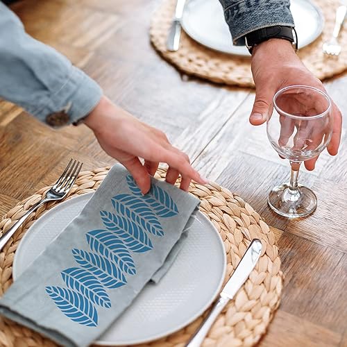 Vista 47 de INFUNLY Plantillas de pared de mandala para pintar paredes reutilizables de azulejos, plantillas de piso de concreto de 12 x 12 pulgadas para pintar