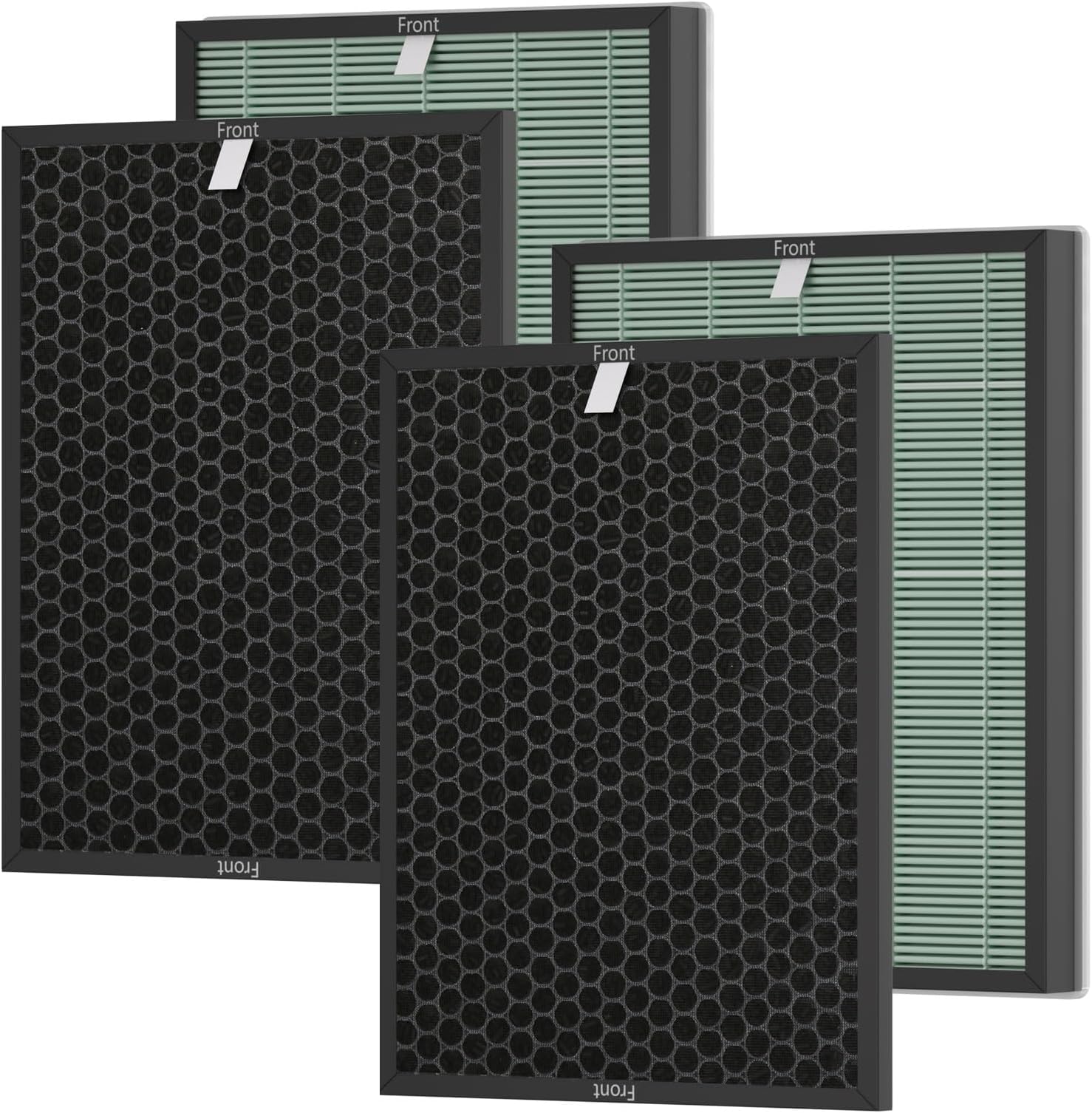 Ontheone Air Bio-GS 2.0 Filter Replacement Kit Compatible with Rab-bit Air Bio-GS 2.0 Ultra Quiet Air Cleaner Purifier Model SPA-550A and SPA-625A, includes Carbon and HEPA Filter, 2 Set