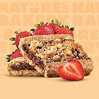 Vista 5 de Nature's Bakery Barritas de avena desmenuzada, fresa, fruta real, veganas, sin OMG, barra de desayuno, 1 caja con 6 barras, 6