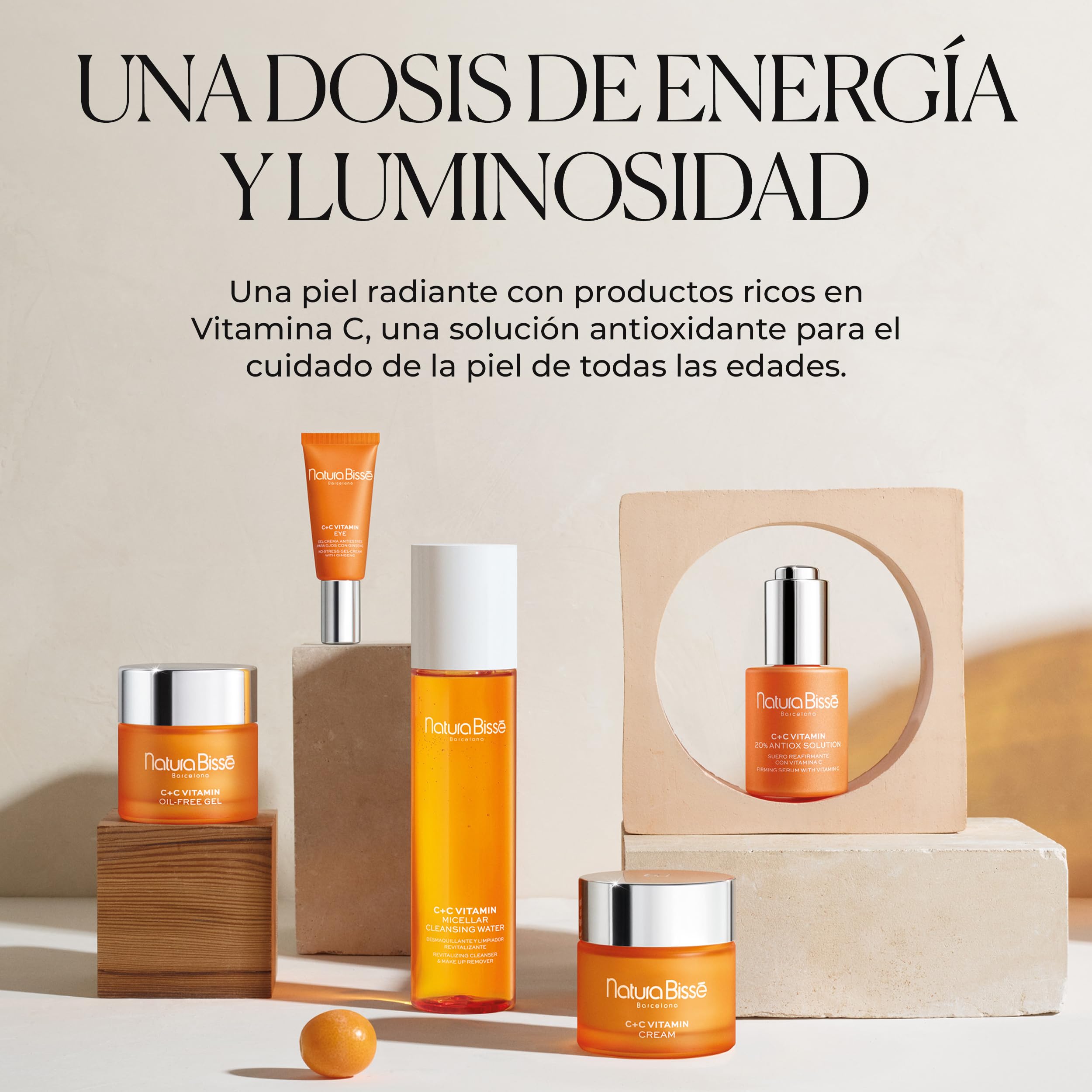 Natura Bissé C+C Vitamin Oil-Free Gel | Crema Facial Hidratante y Reafirmante en Gel para Todo Tipo de Pieles con Vitamina C y Colágeno | 75 ml