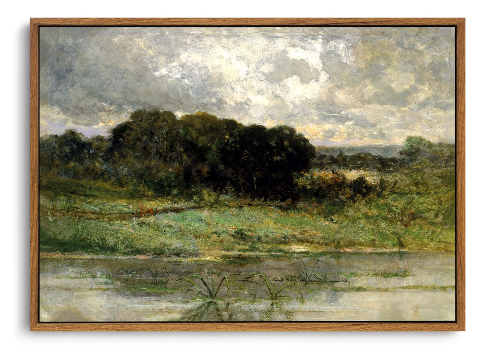OIQArtOIQ Framed Canvas Wall Art,Vintage Decor,Landscape Nature Country Wildflower Paintings Farmhouse Pictures Modern Artwork Rustic Fall Flower Prints Cottagecore Office Living Room Bedroom Bathroom — view 22