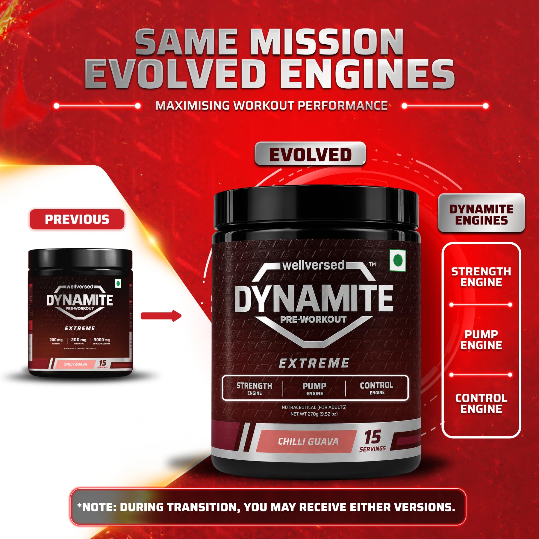 Dynamite Extreme Pre Workout For Men 15 Servings, Chilli Guava — Amazon image 3