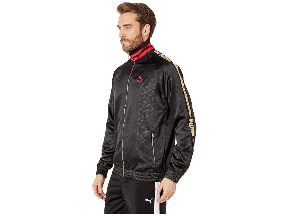 

PUMA Luxe Pack Track Jacket AOP (PUMA Black) Men's Coat