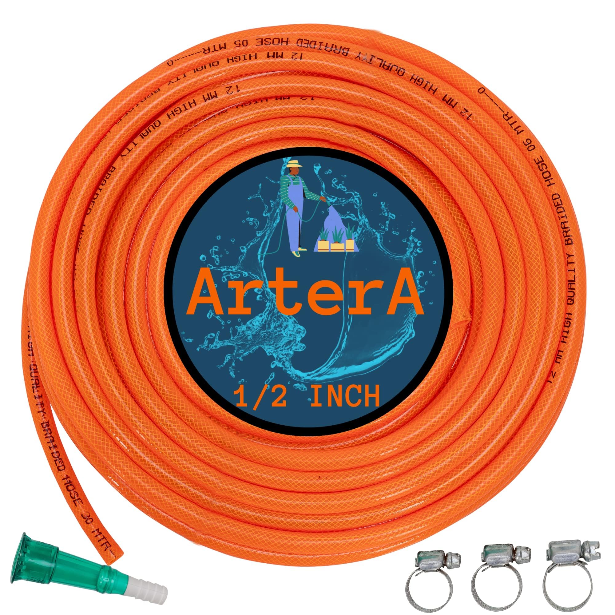 See full amazon price history chart for ARTERA® Garden Hose Pipe Braided || 10 meters 1/2 inch With 10 Pattern Speyer Nozzle and Quick Snap-in Connectors || Easy to Connect, Garden, Car Wash, Floor Clean, Pet Bath ARTERA® Garden Hose Pipe Braided || 10 meters 1/2 inch With 10 Pattern Speyer Nozzle and Quick Snap-in Connectors || Easy to Connect, Garden, Car Wash, Floor Clean, Pet Bath (B0BPPNC78H) Amazon Price History, Amazon Price Tracker